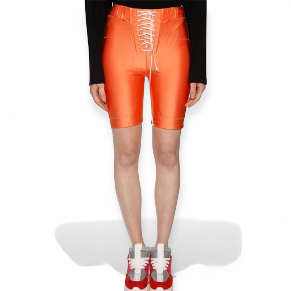Ben Taverniti Women's Cycling Shorts Handcrafted XS‎ Orange Unravel Project $607